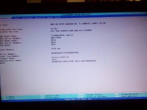 The setup utility page of my Acer laptop